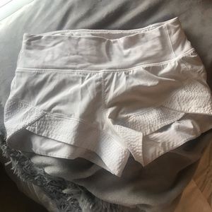 White Lululemom Shorts